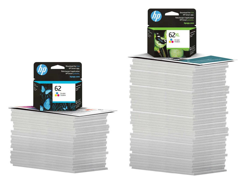 Ink Cartridge - HP 62XL - Black and Tri-Colour High Yield Original - Combo Pack of 2