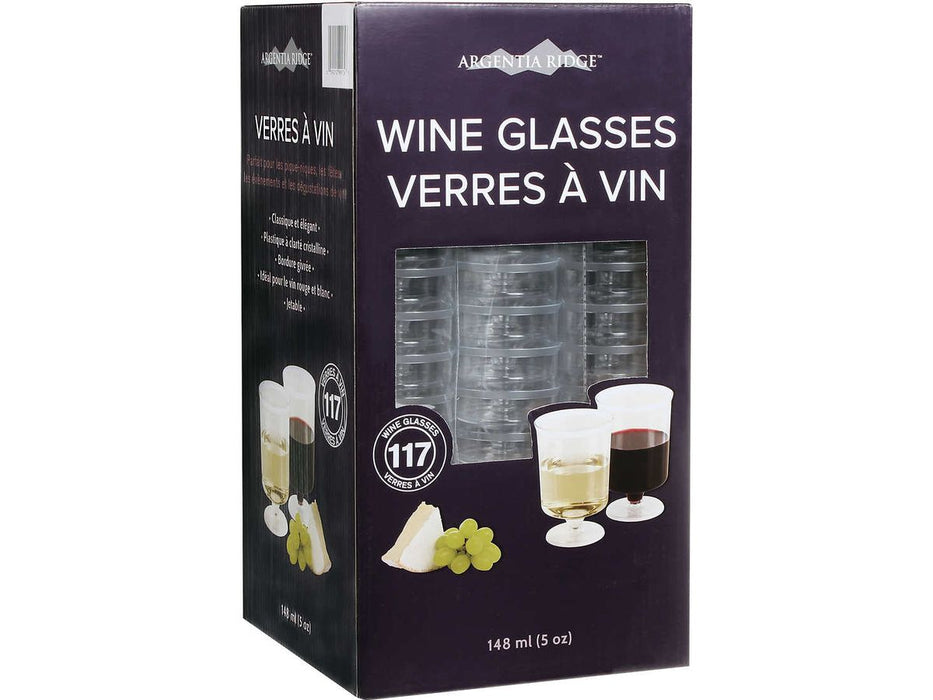 Argentia Ridge Plastic 5-oz Wine Glasses - Pack of 117
