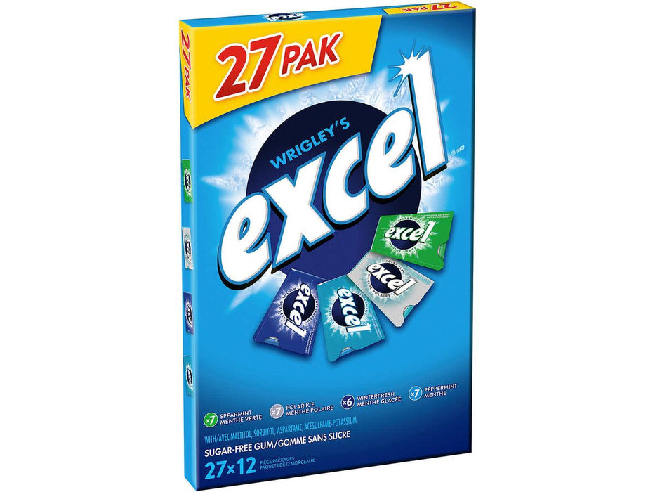 Wrigley's Excel Sugar-Free Gum - 27 Variety Packs