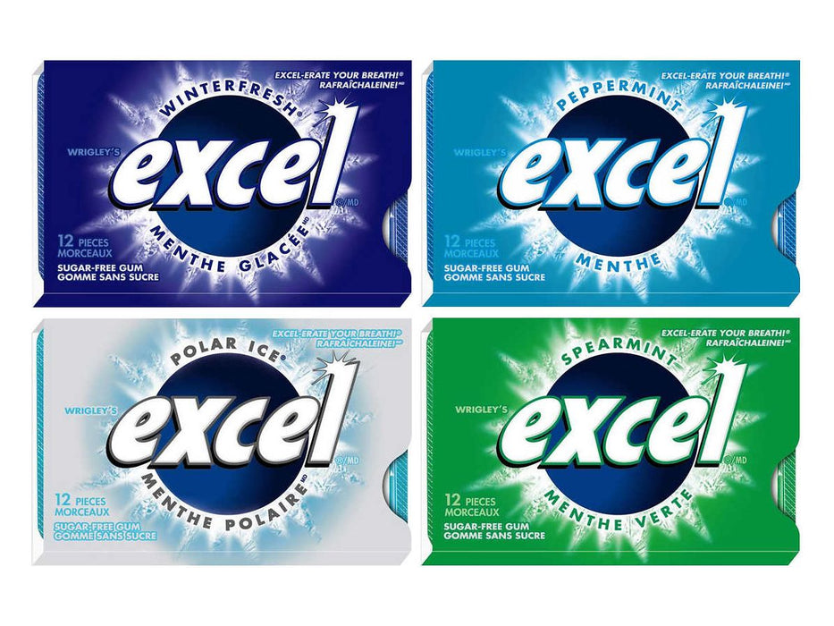 Wrigley's Excel Sugar-Free Gum - 27 Variety Packs