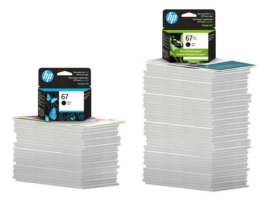 Ink Cartridge - HP 67XL - Black and Tri-Colour High Yield Original - Combo Pack