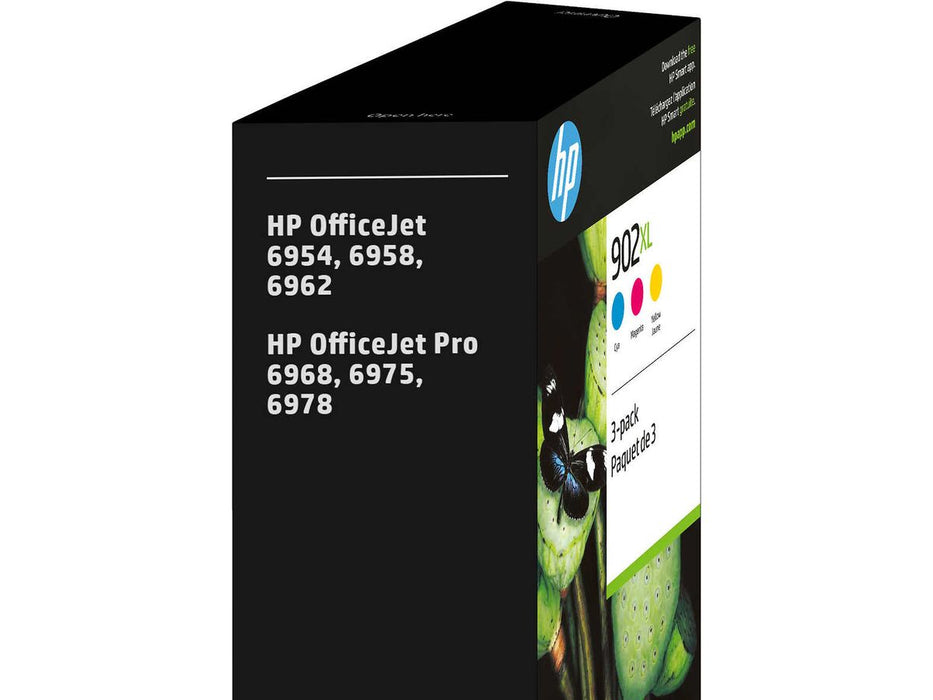 Ink Cartridge - HP 902XL -  High Yield Cyan, Magenta and Yellow Original - Combo Pack of 3