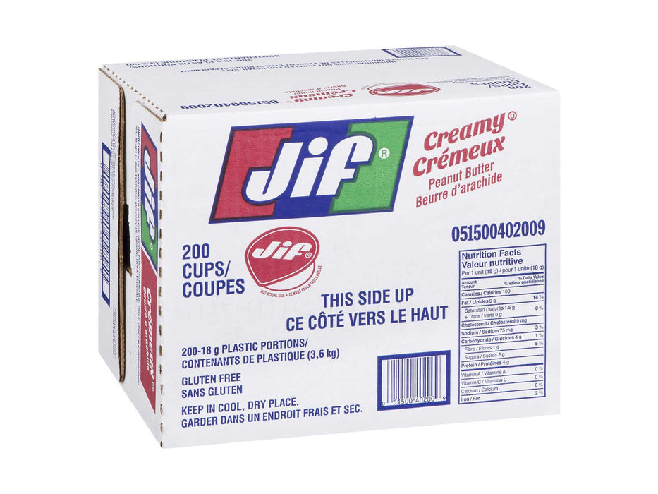 JIF Creamy Peanut Butter - 200 x 18g