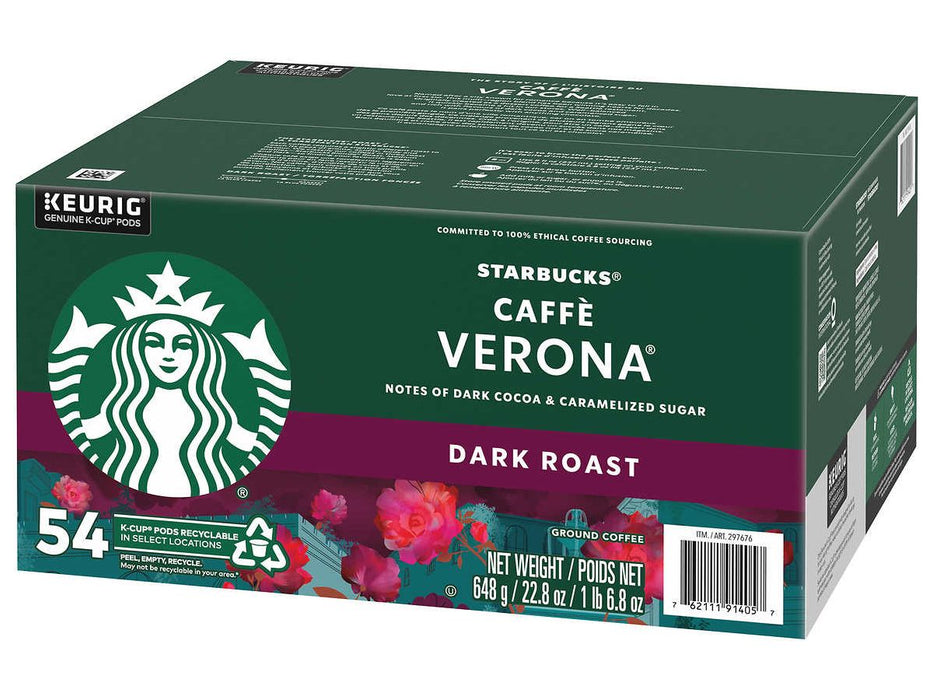 K-Cup - Starbucks - Coffee - Dark - Caffe Verona - Box 54