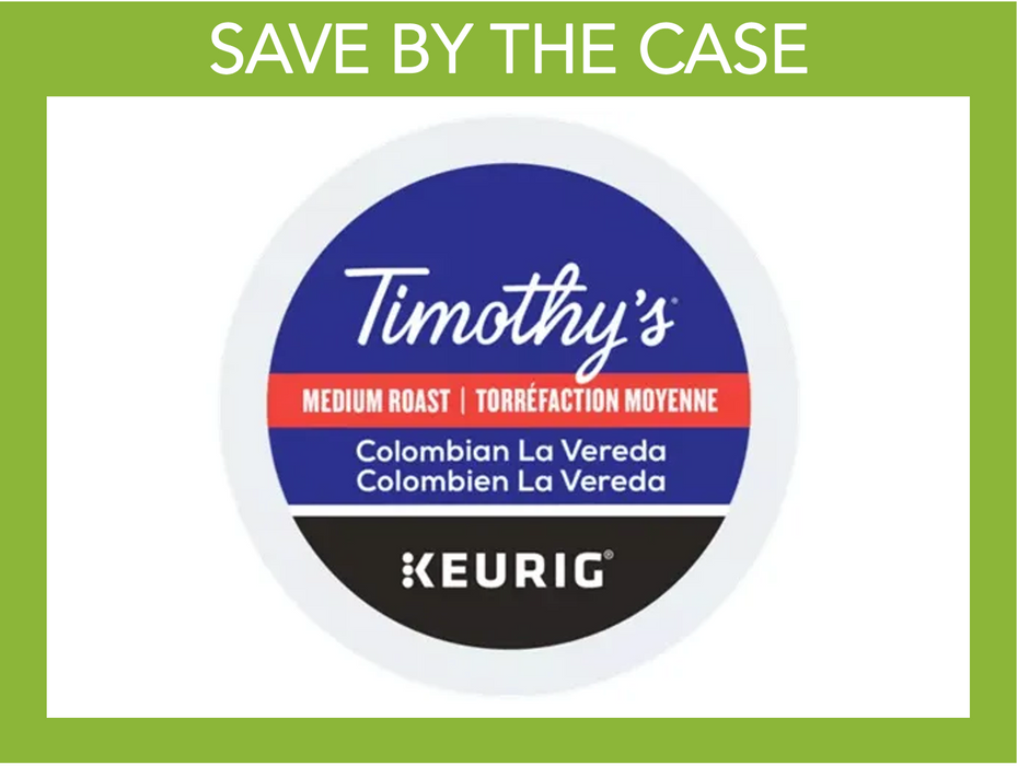 K-Cup - Timothy's - Coffee - Medium - Colombian La Vereda