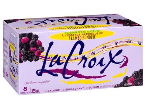 La Croix - Black Razzberry Sparkling Water - 8 x 355ml