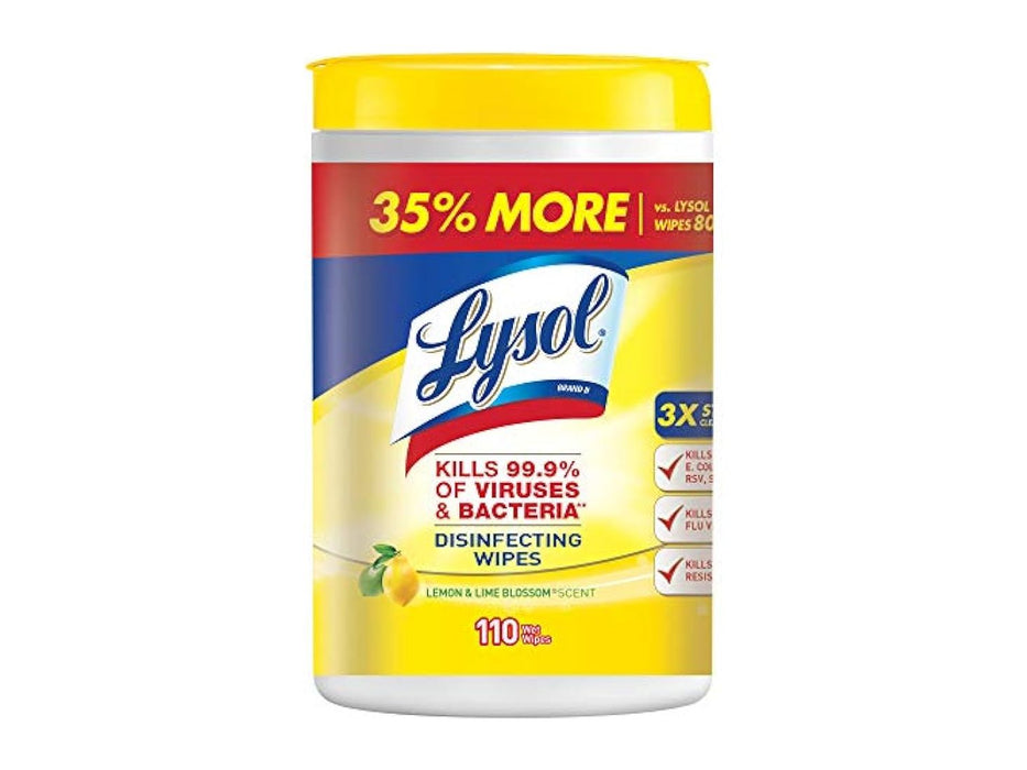 Wipes - Lysol - Advanced Disinfecting - Tub Of 110