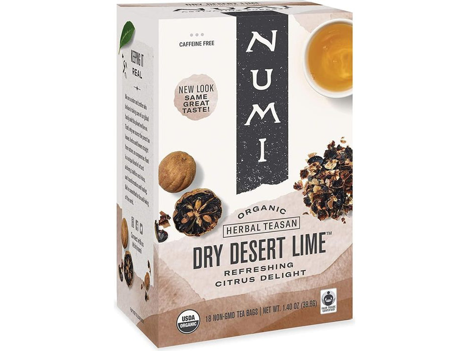 Numi Organic Tea - Dry Desert Lime - Box of 18