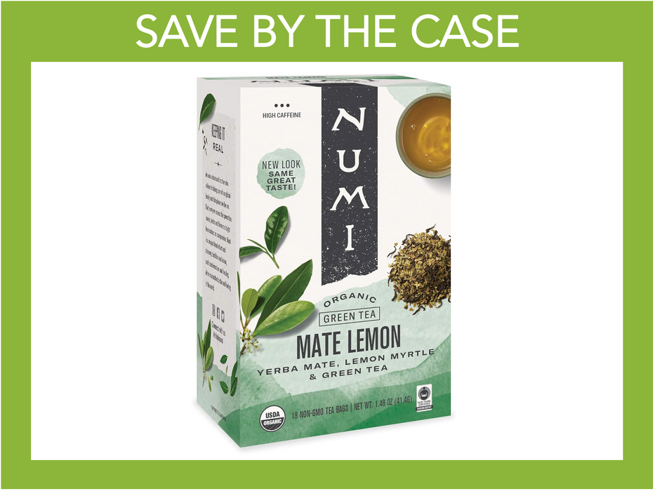 Numi Organic Tea - Mate Lemon - Box of 18