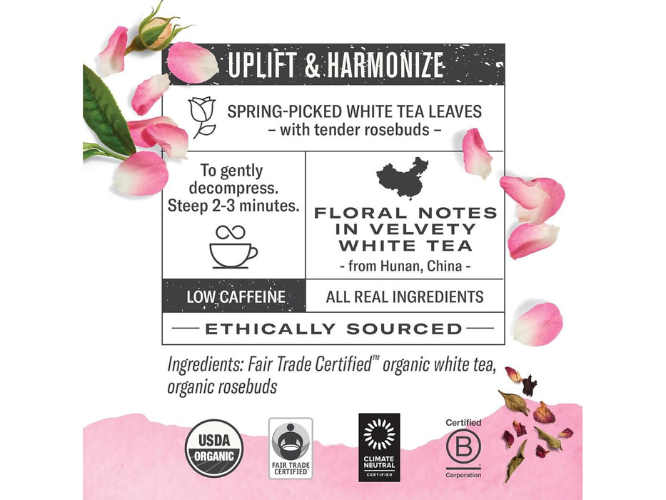 Numi Organic Tea - White Rose - Box of 16