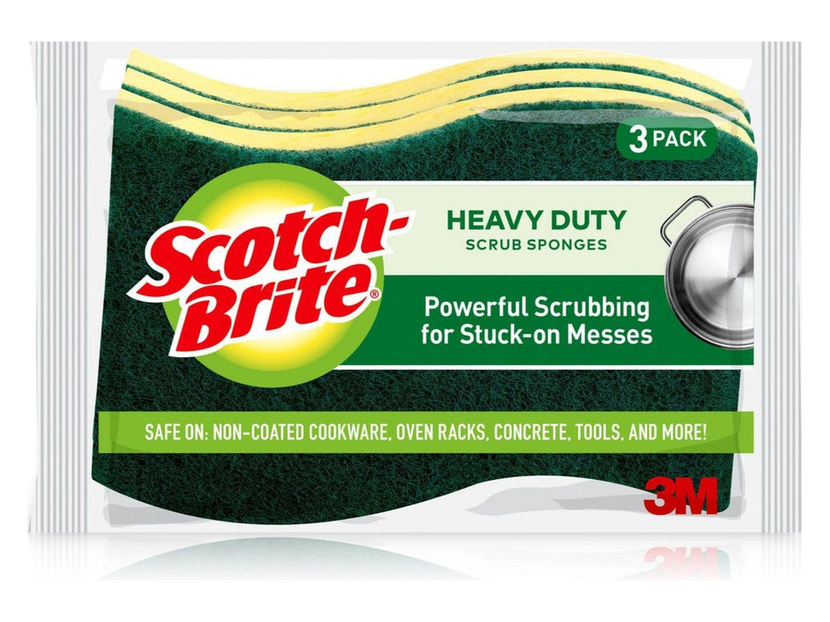 Scotch-Brite Heavy Duty Scrub Sponge - Pack of 3