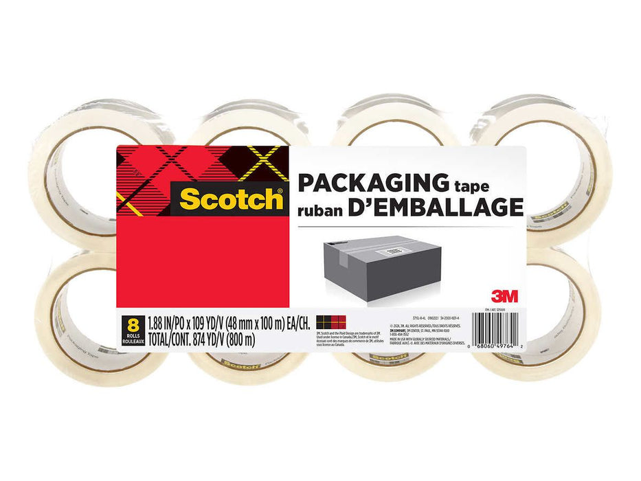 Scotch Packing Tape - Pack of 8