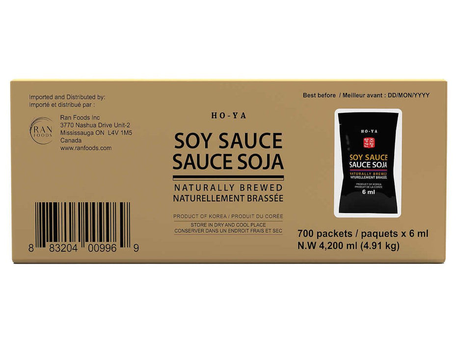 Ho-Ya Soy Sauce Packets - 700 × 6ml