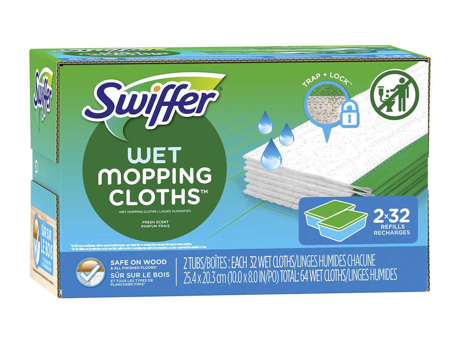 Swiffer Wet Mopping Cloth Pack of 64