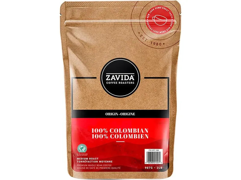Zavida® - 100% Colombian Whole Bean Coffee - 2lb