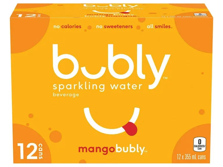 Bubly - Mango Sparkling - 12 x 355ml