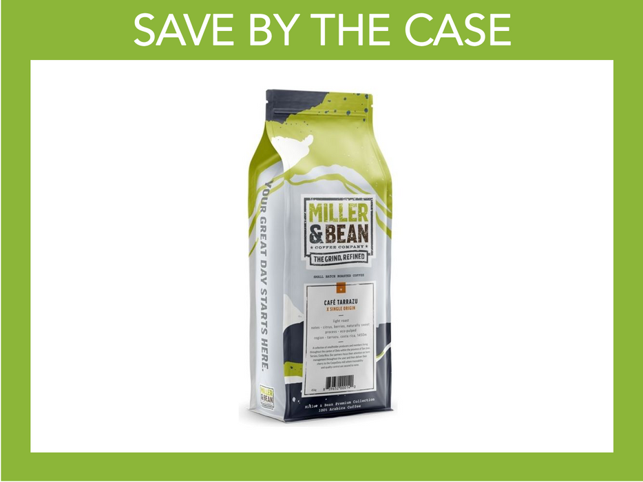 Coffee Beans - Miller & Bean Premium Collection - Cafe Tarrazu - Light - 1lb Bag