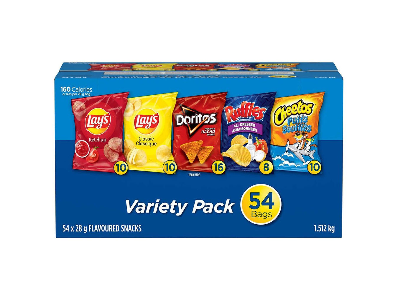 Chips - Lays - Variety Box - 54 x 28g Bags - MB Grocery