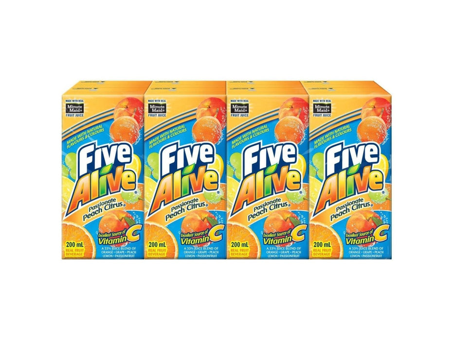 Five Alive Passionate Peach Citrus - 8 x 200ml - MB Grocery