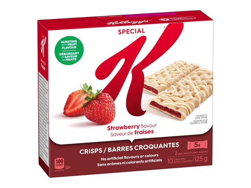 Kellogg's Special K Fruit Crisps - Strawberry Flavour - 10 bars - (Wrapped 5 x 2) - MB Grocery