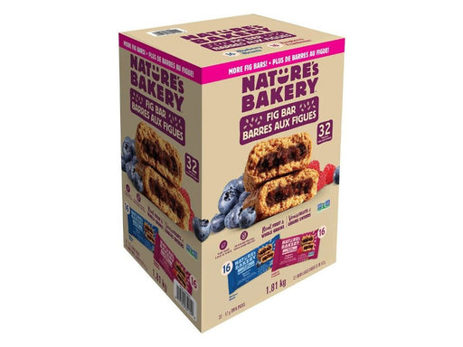 Nature's Bakery Whole Wheat Fig Bars Variety - 32 x 57g - MB Grocery