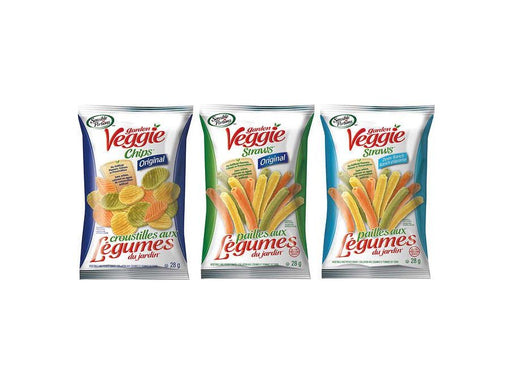 Sensible Portions Garden Veggie Straws Variety Pack 24 × 28 g - MB Grocery
