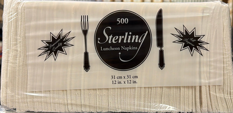 Sterling - 1-Ply Recycled Luncheon Napkins - Pack of 500