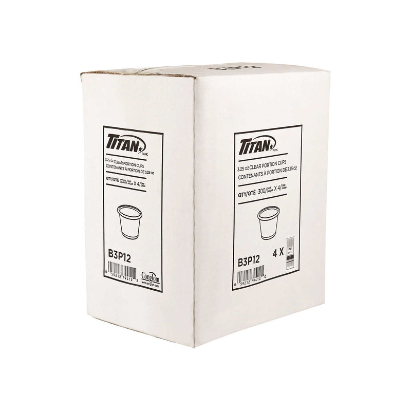 3.25 - oz Portion Cups - Clear Plastic - Case of 1200 - Miller & Bean Coffee Company