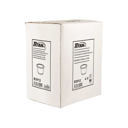 3.25 - oz Portion Cups - Clear Plastic - Case of 1200 - Miller & Bean Coffee Company