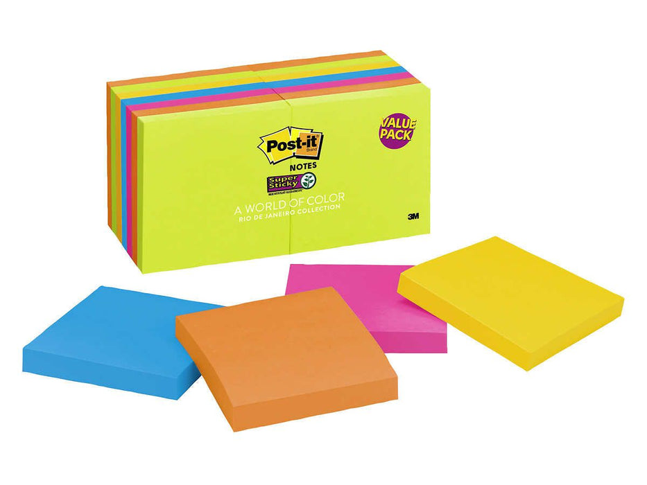 3M Post-it Super Sticky Notes - Pack of 14
