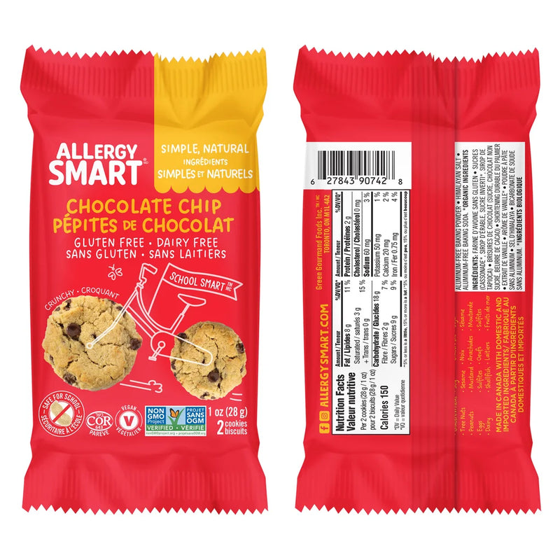 Allergy Smart Chocolate Chip Cookies - 60 × 28g