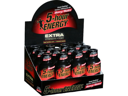 5 - hour Energy Extra - Strength Berry Shots - 12 × 57ml - Miller & Bean Coffee Company