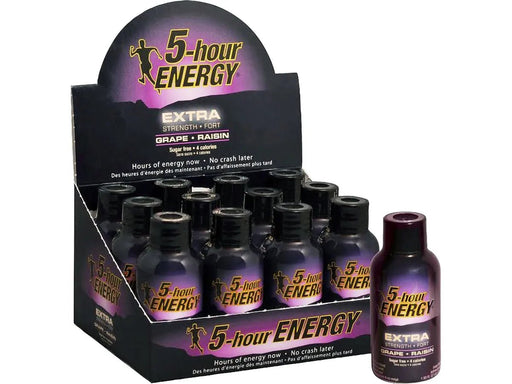 5 - hour Energy Extra - Strength Grape Shots - 12 × 57ml - Miller & Bean Coffee Company