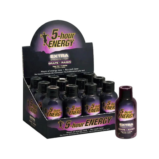 5 - hour Energy Extra - Strength Grape Shots - 12 × 57ml - Miller & Bean Coffee Company