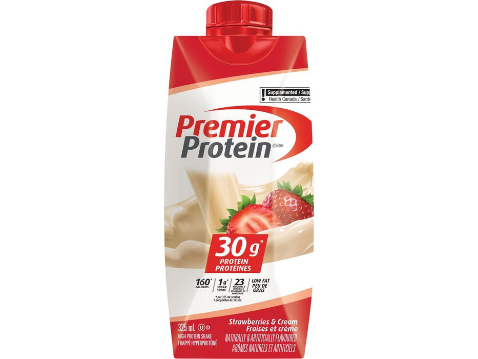 Premier Protein Strawberries and Cream Shake - 18 × 325ml