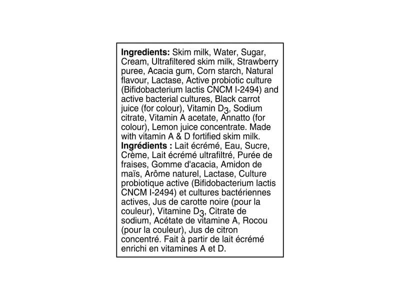 Activia Probiotic Yogurt Drink - Strawberry - 8 x 93ml