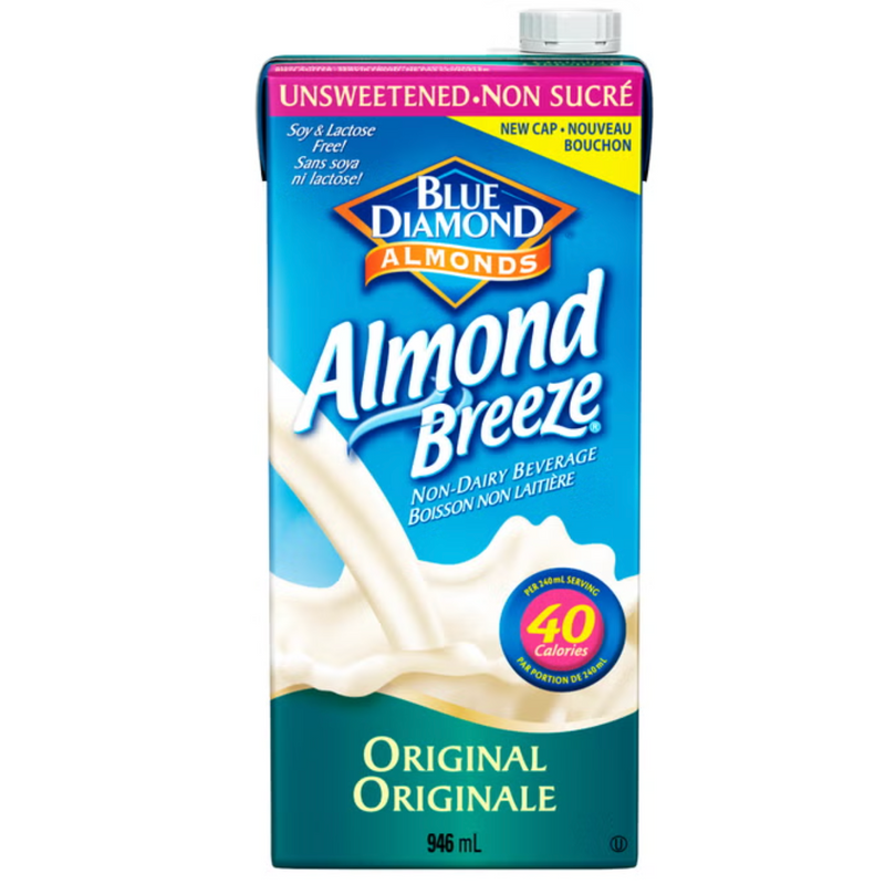 Almond Milk - Unsweetened - 946ml Carton - Shelf Stable
