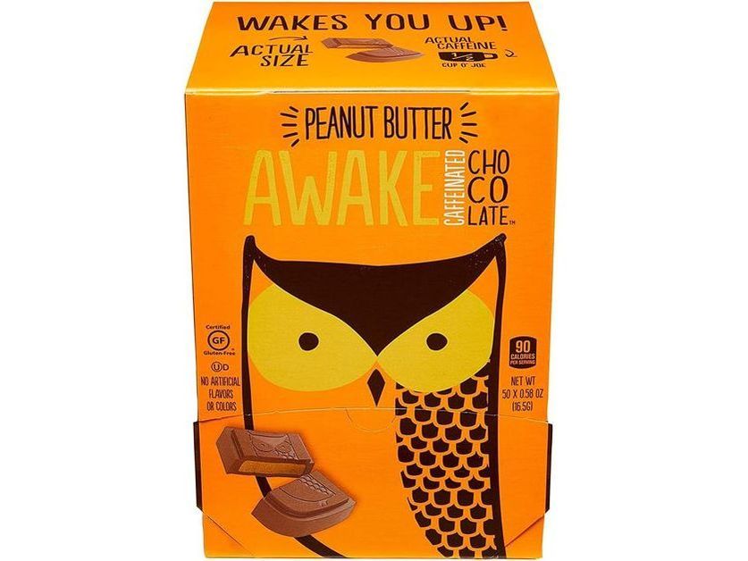 Awake Caffeinated Peanut Butter Single Bites 50 × 15g