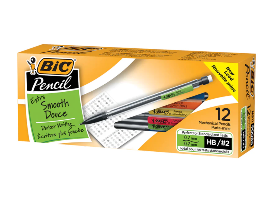 BIC Mechanical HB Pencils - 0.7mm - Pack of 12