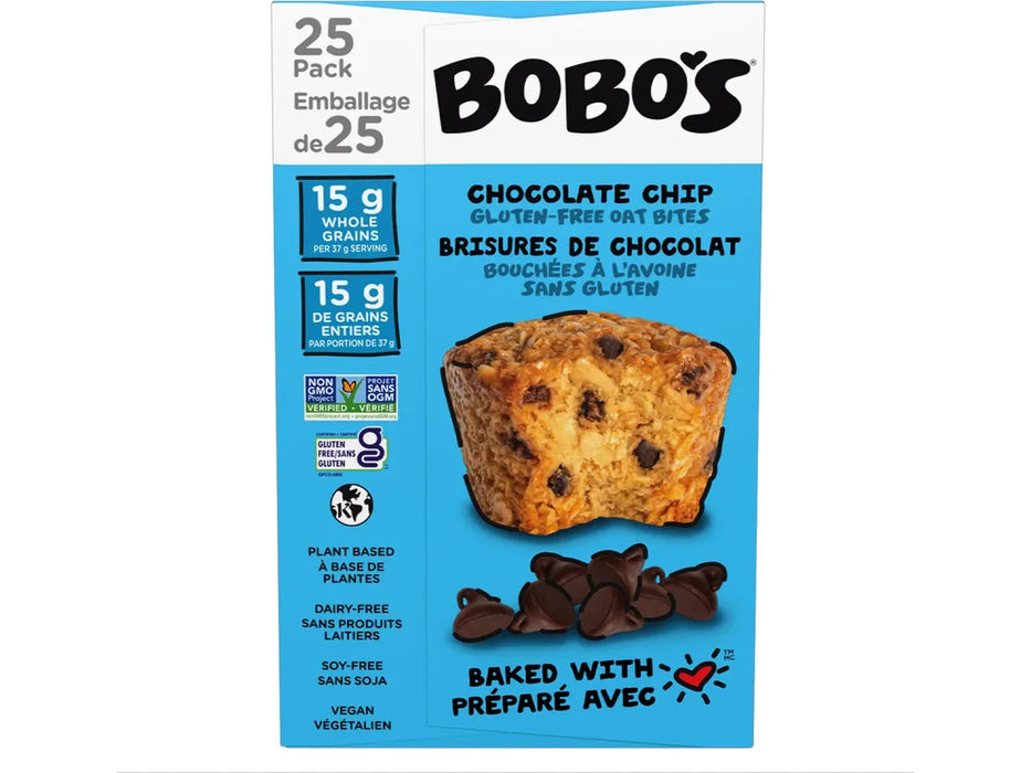 Bobo’s Chocolate Chip Oat Bites - 24 x 37g