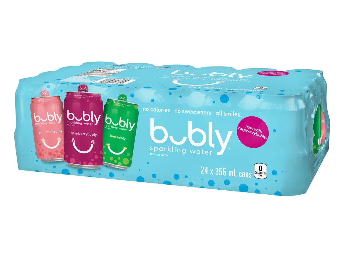 Bubly - Variety Pack - Raspberry Grapefruit Lime - 24 x 355ml — Miller ...