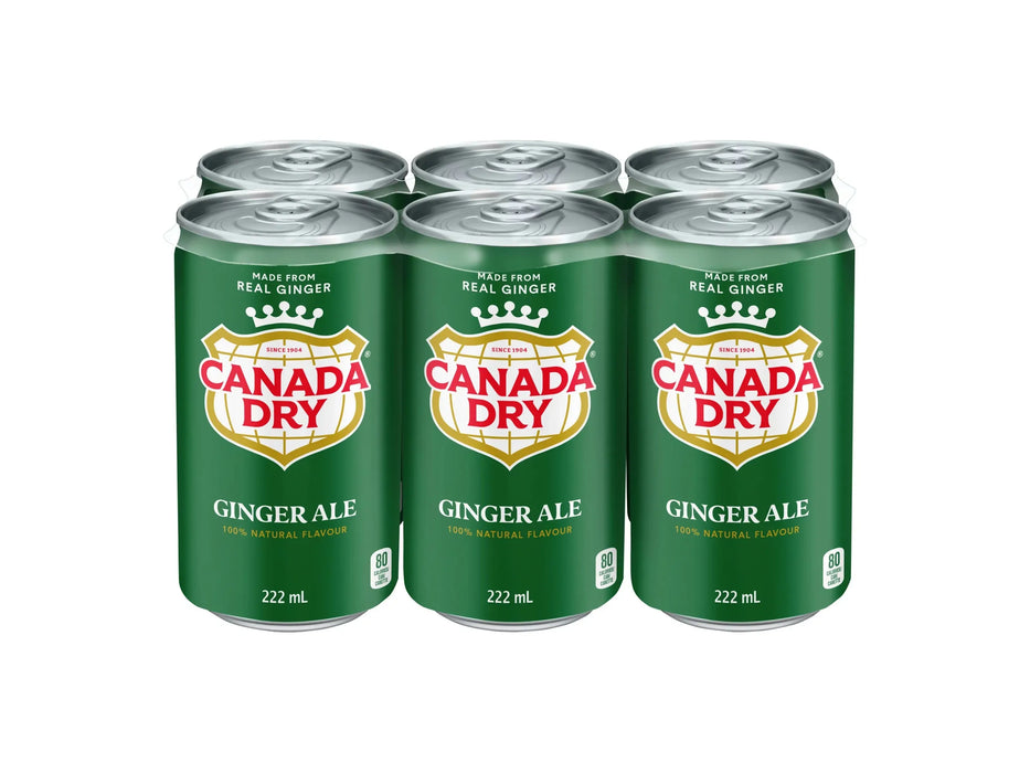 Mini-Cans - Ginger Ale - 6 x 222ml