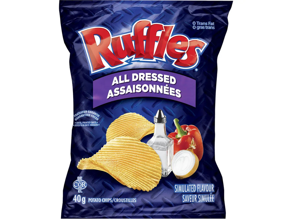 Chips - Ruffles - All Dressed - 48 x 40g