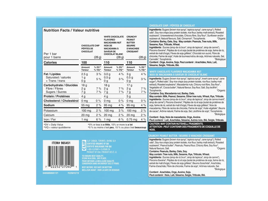 Clif Minis Energy Bars - 30 × 28 g