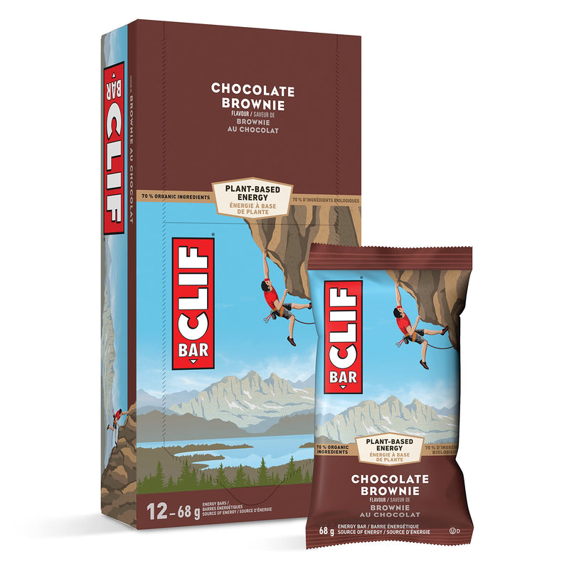 Clif Bar - Chocolate Brownie - Energy Bar - 12 x 68g _ Miller & Bean