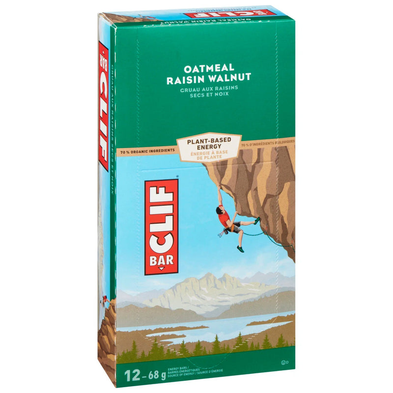 Clif Bar - Oatmeal Raisin Walnut - Energy Bar - 12 x 68g _ Miller & Bean