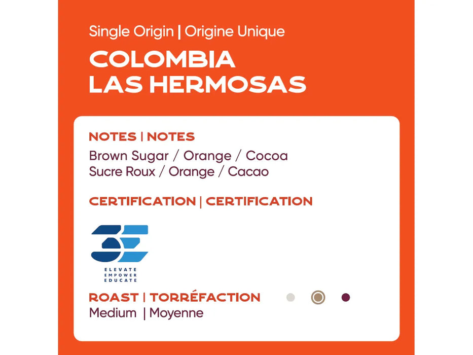 Coffee - Ground - Colombia Las Hermosas - Case Of 24 X 2.5oz