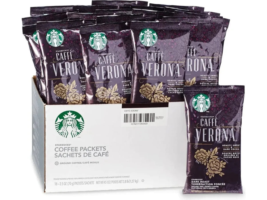Coffee - Ground - Starbucks Verona Roast - 18 x 2.5oz Bag