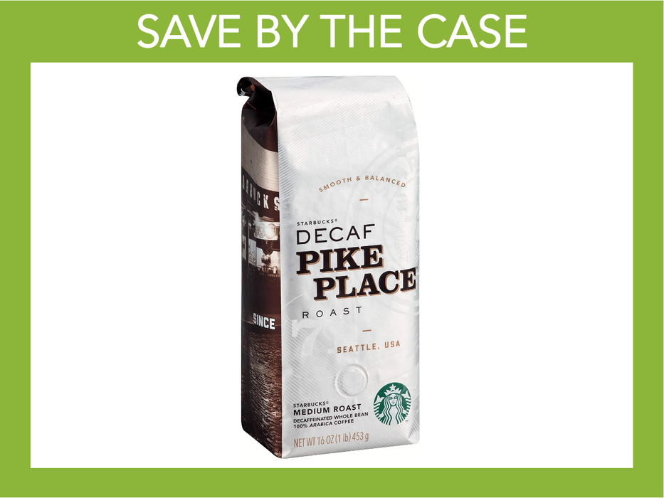 Coffee - Starbucks DECAF Pike Roast - Beans - 1lb Bag