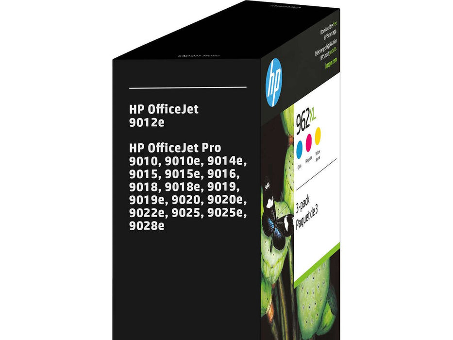 Ink Cartridge - HP 962XL -  High Yield Cyan, Magenta and Yellow Original - Combo Pack of 3